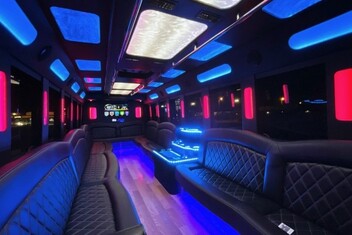 Champaign Limousine Bus Interior