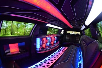 Champaign Limousine Inside