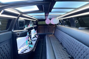 Champaign Limousine Interior